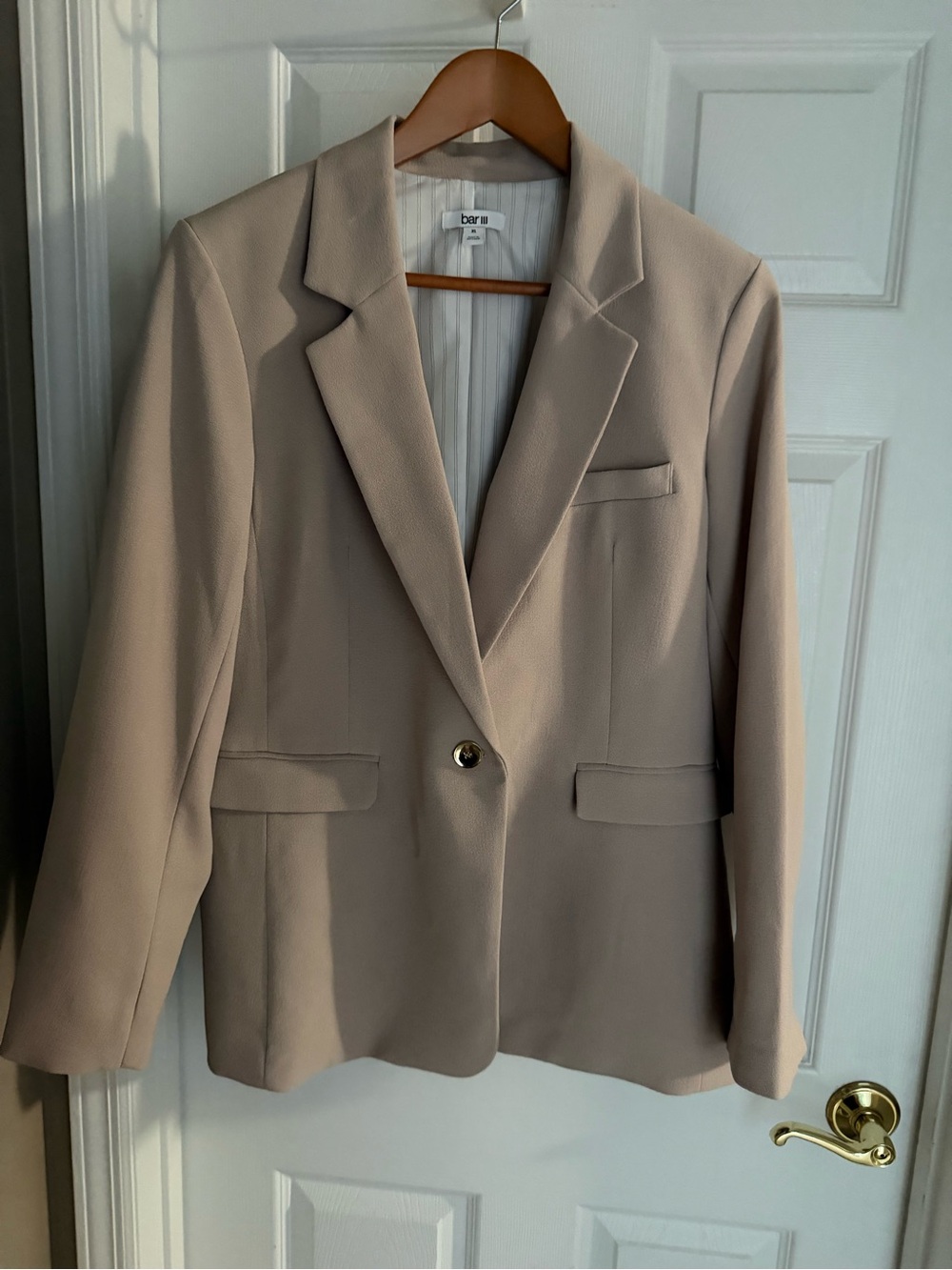 Bar III Stone Single-Button Tailored Blazer